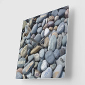 Tekstnummers en bijbels Rustic Square Wall Clock Vierkante Klok (Hoek)