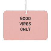 Tekstontwerp "Alleen goede steekproeven" Luchtverfrisser (Voorkant)