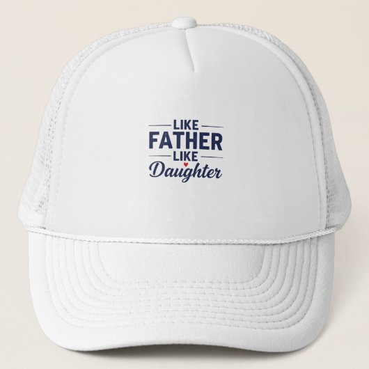 Tekstontwerp 'Als vader, als dochter' Trucker Pet (Voorkant)