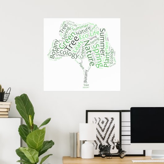 Tekstontwerp - ECO-structuur Poster (Thuiskantoor)