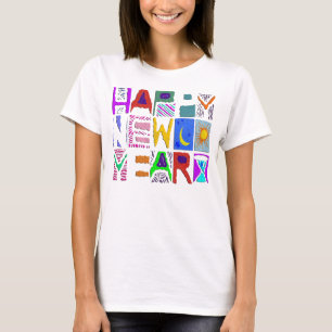 Tekstontwerp "Gelukkig nieuwjaar" T-shirt