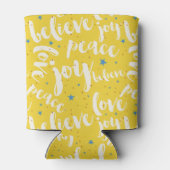Tekstontwerp- Joy Love Peace Believe Blikjeskoeler (Achterkant)