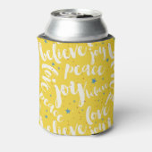 Tekstontwerp- Joy Love Peace Believe Blikjeskoeler (Blikje Achterkant)