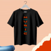 Tekstontwerp over muziek t-shirt