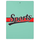 Tekstontwerp: SPORT zwart + uw eigen tekst & ideeë Klembord (Achterkant)
