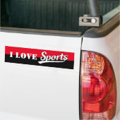 Tekstontwerp: SPORTS white + uw eigen tekst en ide Bumpersticker (Op Truck)