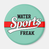 Tekstontwerp: SPORTS white + uw eigen tekst en ide Magneet (Voorkant)