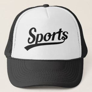 Tekstontwerp: SPORTS zwart + uw eigen tekst en ide Trucker Pet