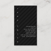 Tekstontwerp Verticaal met Strepen Visitekaartje (Voorkant)