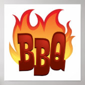tekstontwerp voor bbq-vlam poster (Voorkant)