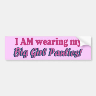 Tekstontwerp voor Big Girl Panties Bumpersticker