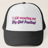 Tekstontwerp voor Big Girl Panties Trucker Pet (Voorkant)