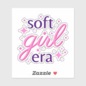 Tekstontwerp voor zachte meisjestijl sticker (Vel)
