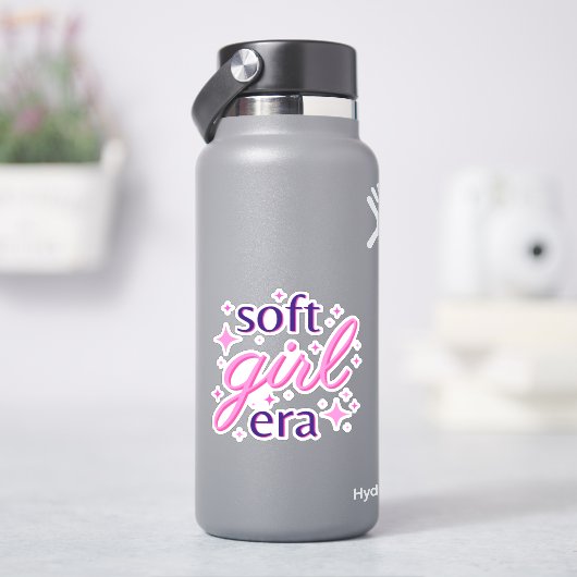 Tekstontwerp voor zachte meisjestijl sticker (HydroFlask)