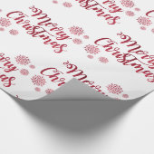 Tekstontwerp Vrolijk kerstfeest Cadeaupapier (Hoek)