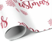 Tekstontwerp Vrolijk kerstfeest Cadeaupapier (Rol Hoek)