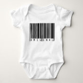 Tekstontwerpstreepjescode ORIGINEEL Romper (Voorkant)