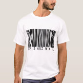 Tekstontwerpstreepjescode ORIGINEEL T-shirt (Voorkant)
