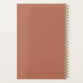 Tekstoverlay Naam Terracotta Gepersonaliseerde Fot Planner (Achterkant)