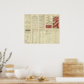 Tekstpagina Atlantische kustlijn Poster (Keuken)