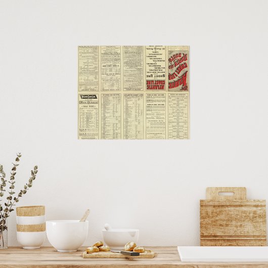 Tekstpagina Atlantische kustlijn Poster (Keuken)