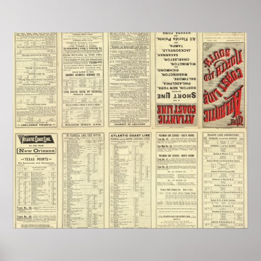 Tekstpagina Atlantische kustlijn Poster (Voorkant)