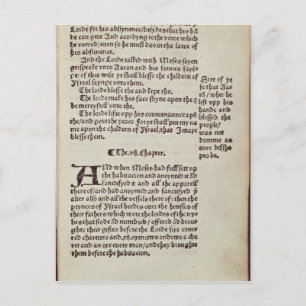 Tekstpagina Oude Testament Briefkaart
