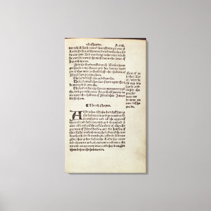 Tekstpagina Oude Testament Canvas Afdruk