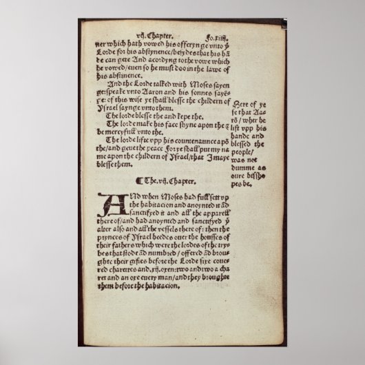 Tekstpagina Oude Testament Poster (Voorkant)