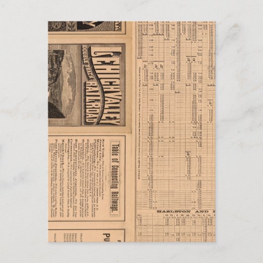Tekstpagina van de Lehigh Valley Railroad Briefkaart (Voorkant)
