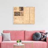 Tekstpagina van de Lehigh Valley Railroad Canvas Afdruk (Insitu (Woonkamer))