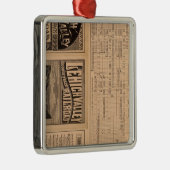 Tekstpagina van de Lehigh Valley Railroad Metalen Ornament (Rechts)