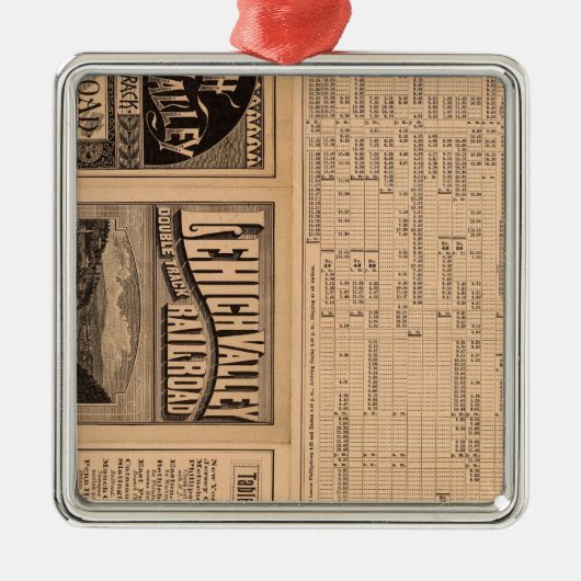 Tekstpagina van de Lehigh Valley Railroad Metalen Ornament (Voorkant)