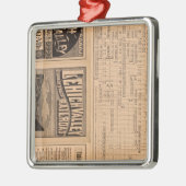 Tekstpagina van de Lehigh Valley Railroad Metalen Ornament (Links)