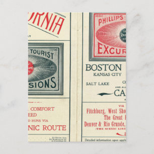 Tekstpagina van Phillips Tourist Excursions Briefkaart