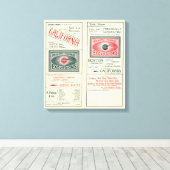 Tekstpagina van Phillips Tourist Excursions Canvas Afdruk (Insitu (Houten vloer))