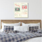 Tekstpagina van Phillips Tourist Excursions Canvas Afdruk (Insitu (Slaapkamer))