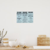 Tekstpagina Volkeren lijn Poster (Keuken)
