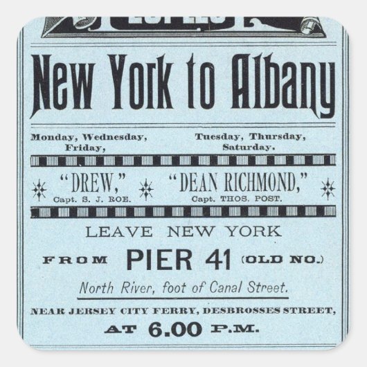 Tekstpagina Volkeren lijn Vierkante Sticker (Voorkant)