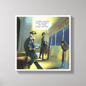 Tekstpagina's en schilderdoek met Titanic Funny Ca Canvas Afdruk (Voorkant)