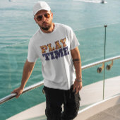 Tekstpatroon afspeeltijd t-shirt