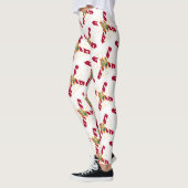 Tekstpatroon van de vlag van de staat Florida Leggings (Links)