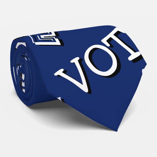 Tekstpatroon van stemming: wit blauw stropdas (Opgerold)