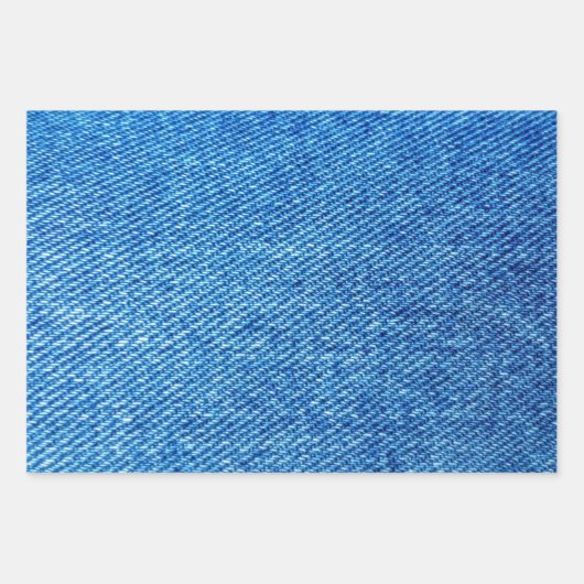 Tekstpatroon van vloeiend denim Blue Jeans Inpakpapier Vel (Voorkant 3)