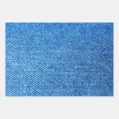 Tekstpatroon van vloeiend denim Blue Jeans Inpakpapier Vel (Voorkant 2)