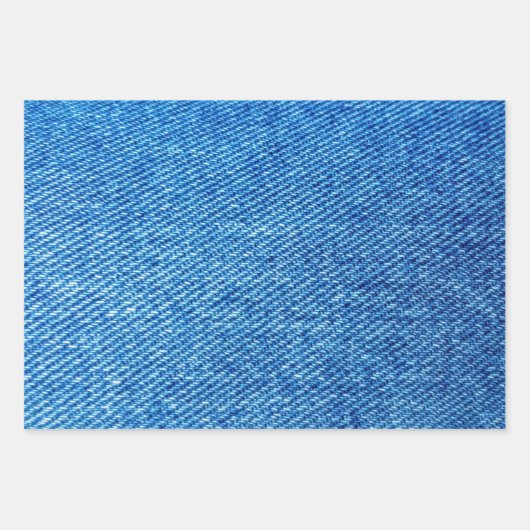 Tekstpatroon van vloeiend denim Blue Jeans Inpakpapier Vel (Voorkant 2)