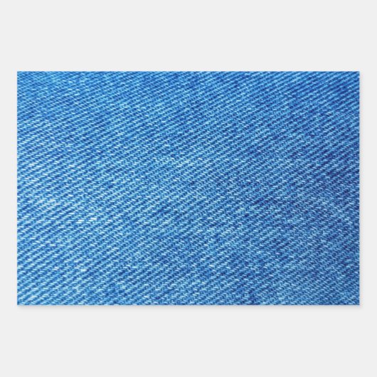 Tekstpatroon van vloeiend denim Blue Jeans Inpakpapier Vel (Voorkant)