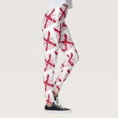 Tekstpatroon vlag Alabama staat Leggings (Rechts)