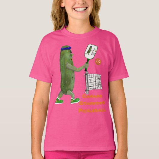 Tekstpickleball Funny T-Shirt personaliseren (Voorkant)