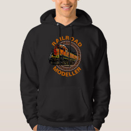 Tekstrail modelleren Oranje dieseltrein wijzigen Hoodie